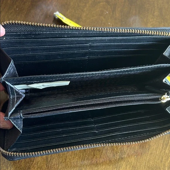 Kate Spade Black and Pink Floral Wallet - Picture 4 of 4